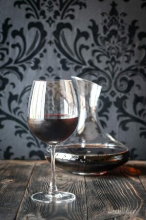 A glass of Syrah Wine