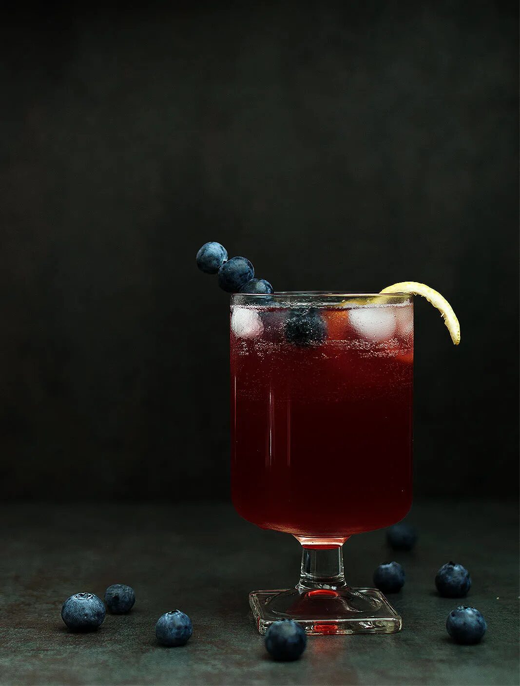 Blueberry limoncello cocktail