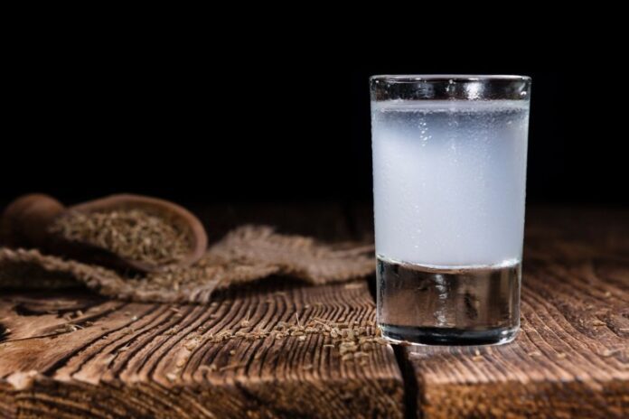 Polar Bear Mezcal Cocktails in a transparent glass cup,