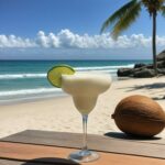 Coconut Margarita in a glass