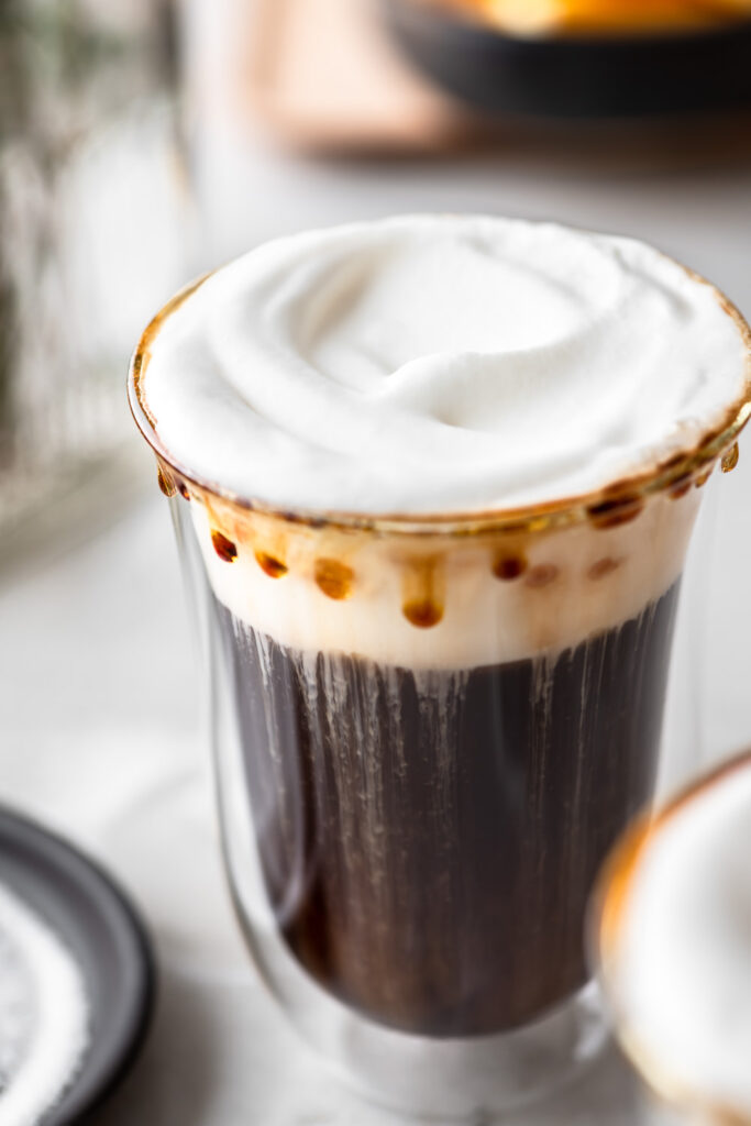 Spanish coffee Cocktails in a glass