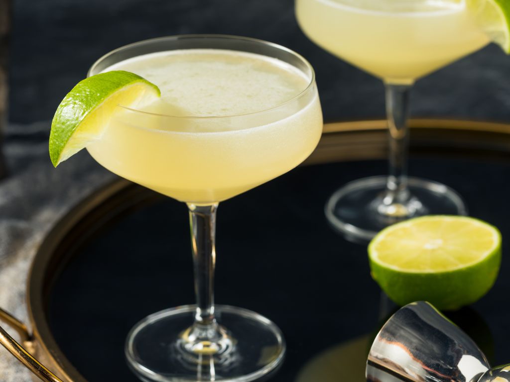 tequila gimlet - Low Calorie Tequila Drinks in a glass