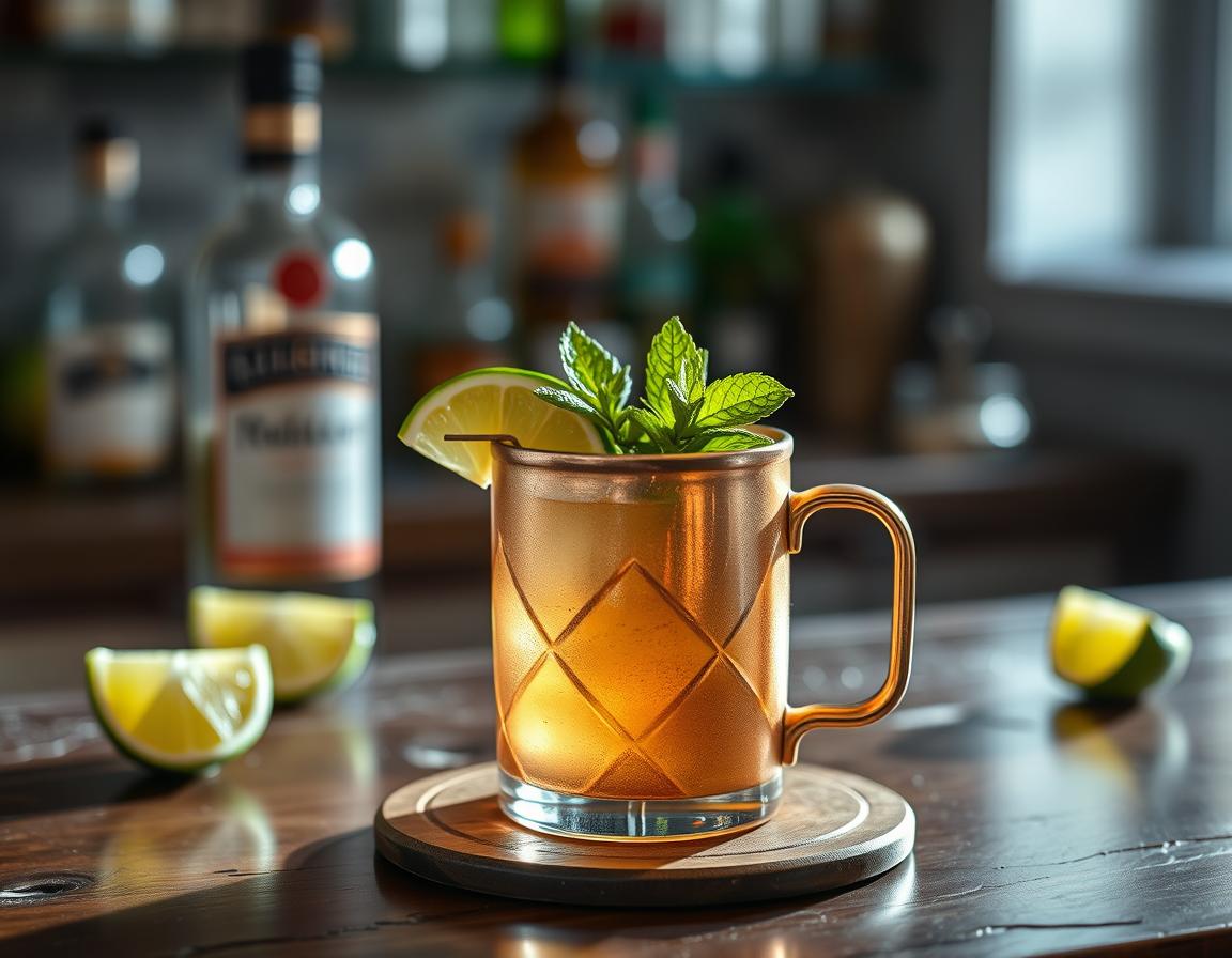 tequila mule -Low Calorie Tequila Drinks in a glass with handle