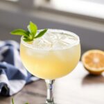 white wine margarita in a glass