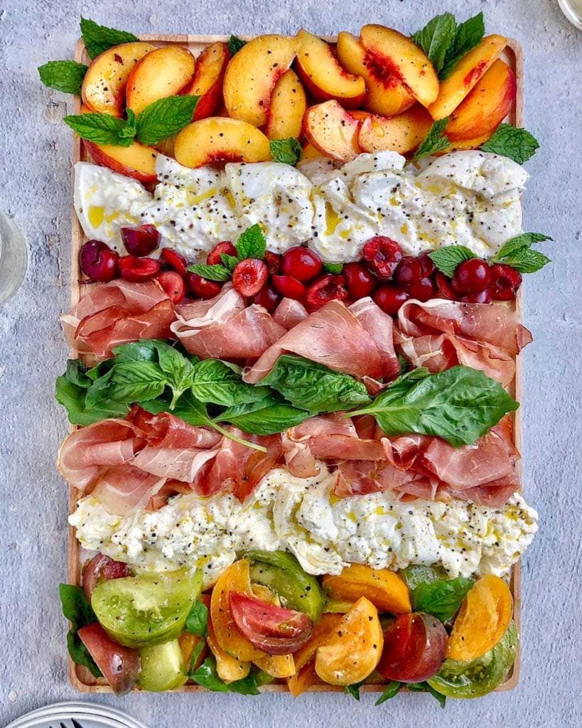 Christmas Burrata Board