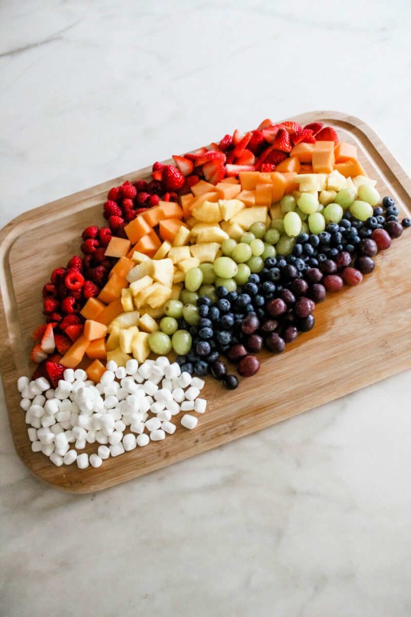 Rainbow Fruit Charcuterie Board