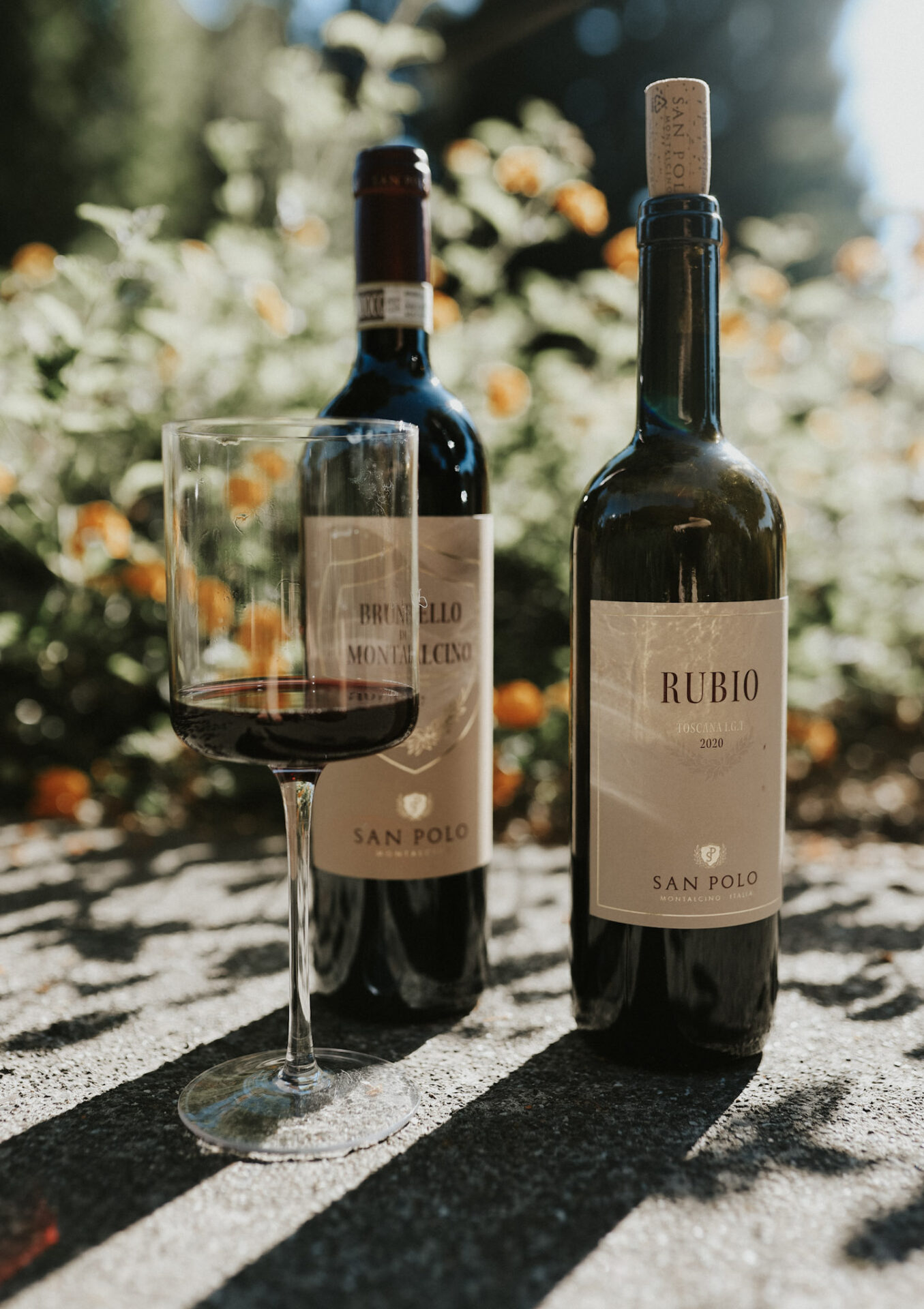 Brunello di Montalcino Wine Bottles on a table